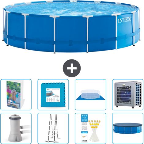 Intex Piscina con estructura Redonda - 457x122 cm - 9-piezas  S601 (1/4)