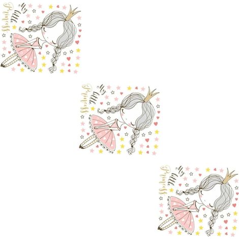 Lot de 3 stickers muraux décoratifs en vinyle motif (1/5)