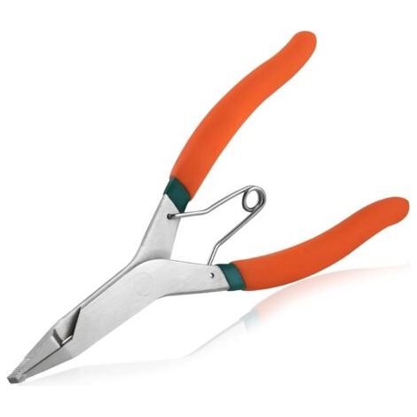 9 pouces Angle Tip verrouiller pinces à anneaux avec trou spécial Circlip pince à Angle retenir pinces à anneaux pince à anneau à pression outil de retrait d’anneau C-clip pour enlever (1/5)