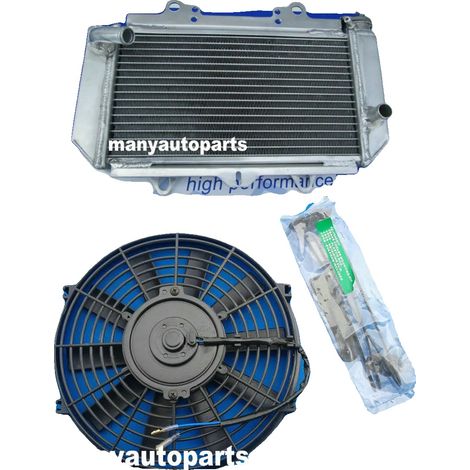 Kühler, Aluminiumkonstruktion, Verbesserte Kühlkapazität, Kompatibel mit ATV YFZ450 (2004-2013), TIG-geschweißtes Design, Vollständig polierte (1/4)