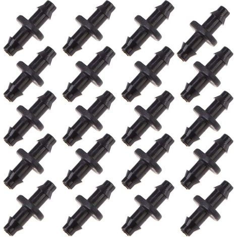 Raccordo di collegamento per irrigazione a goccia da 4/7 mm per prato, 100 pezzi (1/5)