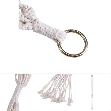 Support Macramé pour Plantes Suspendues - Porte Pots Décoratif Jardin (1/5)