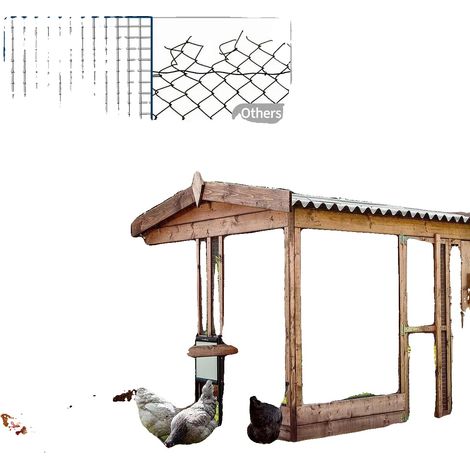 Recinzione in filo metallico, acciaio zincato, maglia da 12,7 mm, pannello da 1 m x 25 m, spessore del filo 0,9 mm, adatta per uso in giardino. (1/5)