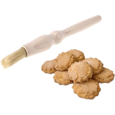 Pennello da pasticceria rotondo in legno da cucina, 18 cm (1/5)
