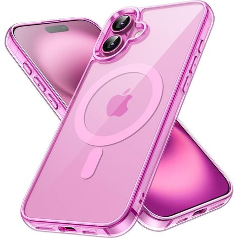 Handyhülle MagSafe Magnetisch iPhone 16 Stoßfest Rosa (1/5)
