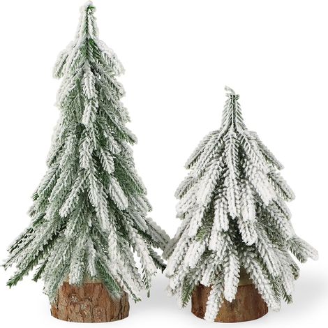 alberi di Natale in miniatura, mini albero di Natale artificiale, decorazione da tavolo, ornamento fai da te per Natale (1/5)