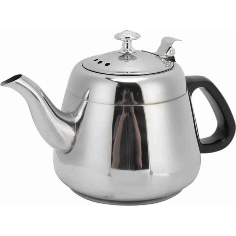 1,5-Liter-Edelstahl-Teekanne für den Herd, Kaffeekanne, Teegeschirr, Wasserkocher mit Filter, 1,5 l (1/5)