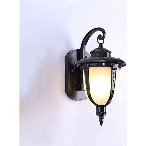 Européen Rétro Led Lanterne En Verre Victoria Applique Murale En Alumimétal Étanche Antirouille Jardin Extérieur Applique Lampe Patio Balcon Jardin Villa Vintage Porche Lampe E27 Éclai (1/5)