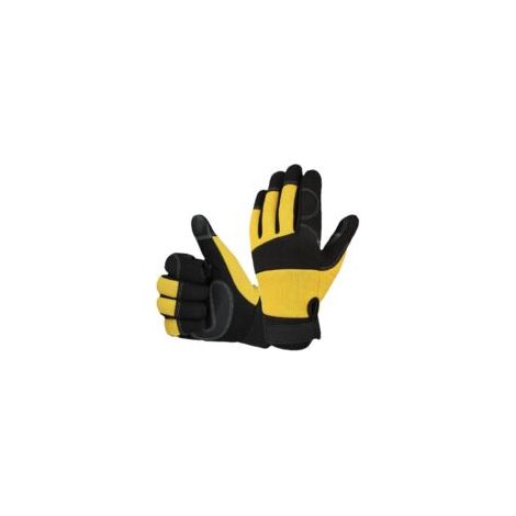 Cyslmuk – Gants de jardinage XL antidérapants – Paume en cuir renforcé – Protection anti-coupure 20 m/s – Poignée velcro élastique
