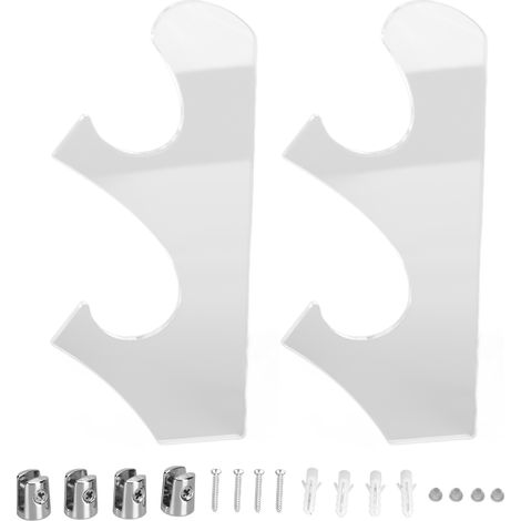 1 paire/ensemble de supports d'épées vintage multicouches, incassables, en acrylique transparent. (1/5)