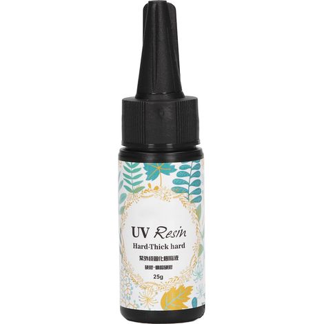 UV Resin Glue Transparent Hard Viscous UV Crystal Resin Epoxy DIY Hand Made Glue for Jewelry Making Craft Decorations 25g (1/5)