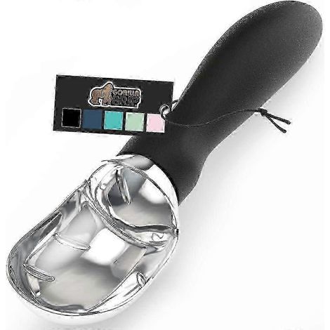 Cuillère à glace robuste avec poignée ergonomique pour gelato, sorbet, pâte à biscuits, usage professionnel en cuisine (1/5)