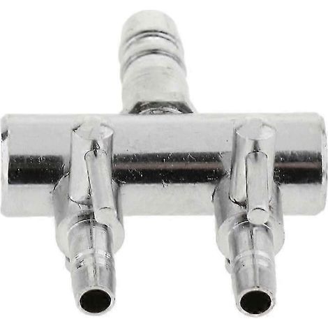 Tuyau de pompe à air pour aquarium, vanne de contrôle en acier inoxydable-2 Way (1/5)