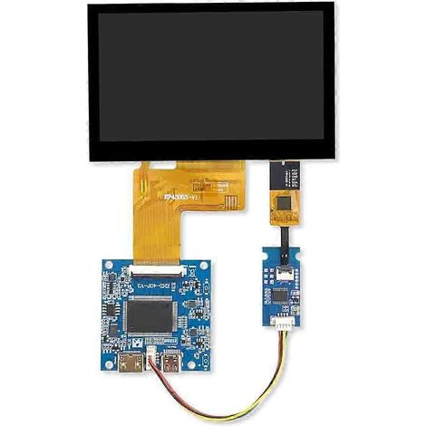 Écran compatible HDMI Module 4.3-Inch IPS, Interface universelle 40PIN RGB, pour DIY et projets intégrés (1/5)