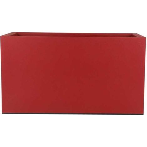 Jardinière - RIVERA - GRANIT - 59X29,5X33,5 cm - Rot