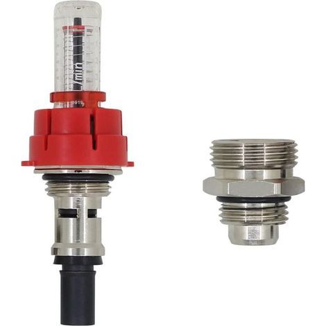 Underfloor Heating Flow Meter for Underfloor Heating Manifolds – G1/2 Water Flow Indicator – G3/4 Adapter Included – Optimal Balancing (1/5)