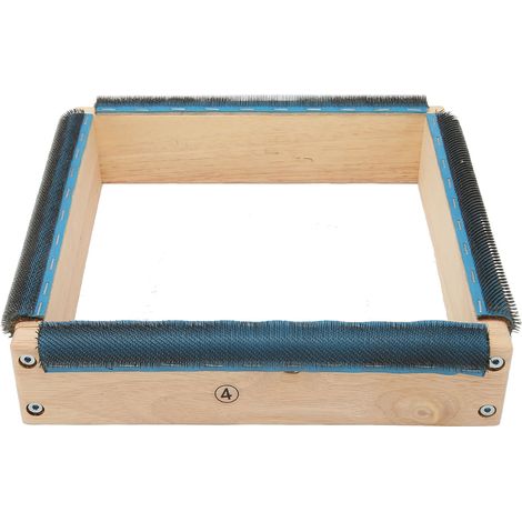 Cadre à broder, 9,8 pouces, en bois massif sur les quatre côtés, facile à assembler, livré avec un tournevis, convient pour le crochet de tapis et le bricolage. (1/5)