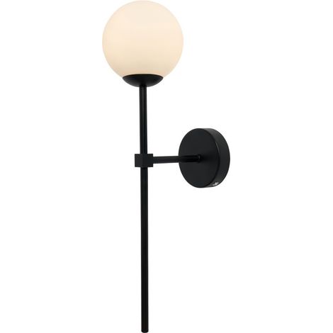 Litecraft Chaya Black Touch Sensitive Rechargeable Wall Light 2 Watt Integrated LED (1/5)