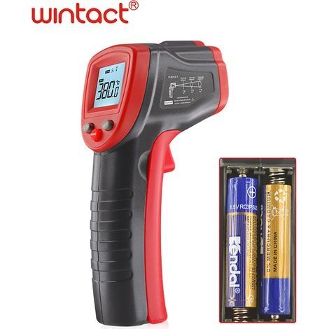 Infrarot-Thermometer, Laser-Thermometer, -50 °C bis 380 °C (-58 °F bis 716 °F), Industriethermometer, berührungsloses Thermometer (1/4)
