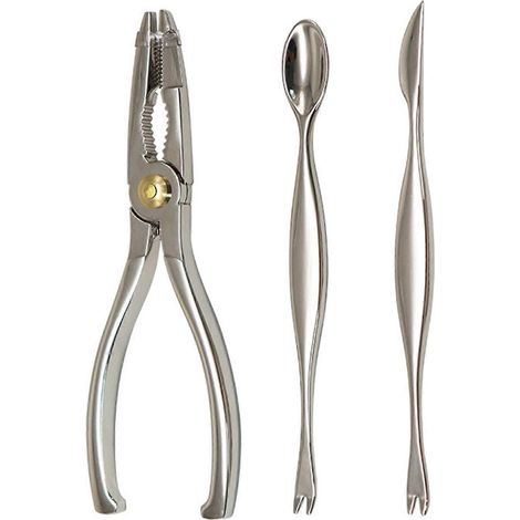 Éplucheur de crevettes portable, outil de fruits de mer en acier inoxydable, accessoires pour éplucher les crabes et les crevettes (1/5)