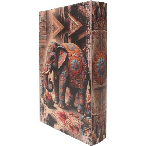 Signes Grimalt Cajas De Libro Decoracion  Caja Libro Elefante Cajas Libro Marrón 26x17x5cm 34342