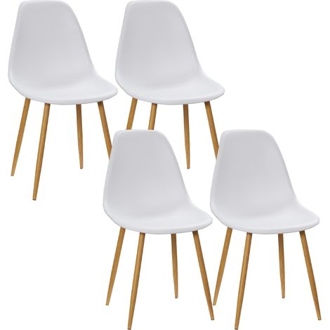 Lot de 4 chaises de salle à manger avec dossier 45 x 52 x 85.5 cm (1/5)