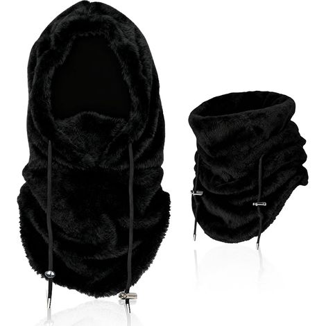 Cagoule Hiver Polaire Chaud Femme Homme, Polaire Cagoule d'hiver Thermique Chaud Respirant, Chaude Cache Cou Unisexe, pour Ski Vélo Randonnée Sports De Plein Air d'hiver (1/5)