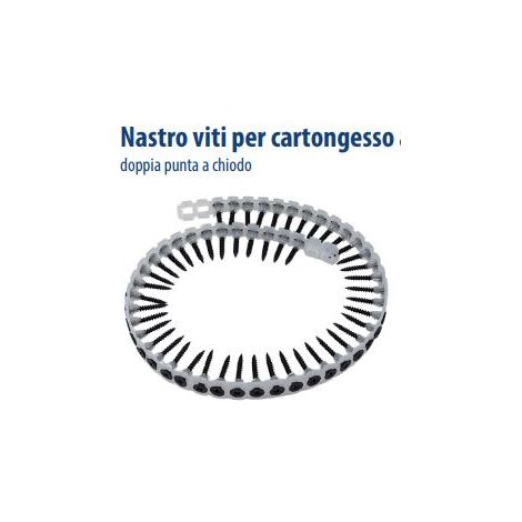 Viti a nastro autofilettanti per cartongesso 3.5x25 premium confezione pz. 1000
