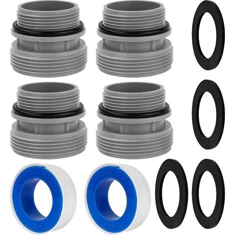 Adaptateurs pour tuyaux de piscine, adaptateurs robustes pour tuyaux de piscine et connecteurs de pompe, raccords adaptateurs pour (1/5)