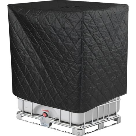 Bache pour Cuve 1000L IBC,Chaude Bache de Reservoir d'eau en Tissu Oxford,Anti-UV Anti-Poussiere Recuperateur d Eau de Pluie Bouchon,Bache de Protection Container Cuve IBC Reservoir,116x100x120cm (1/5)