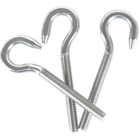 Boulon annulaire M10 en acier inoxydable 304 à tête ronde, crochet à vis à tête ronde, lot de 5 (1/5)