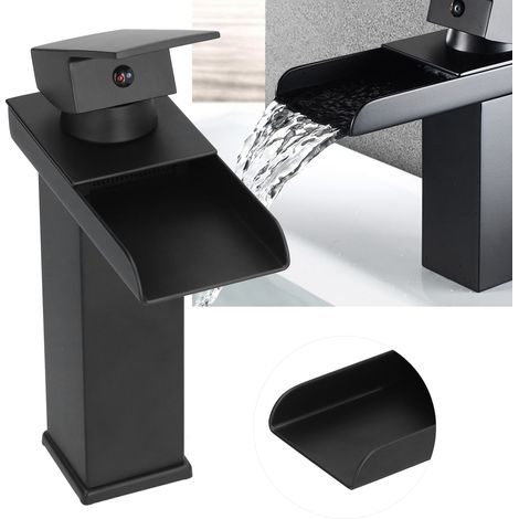 Kreativer und einzigartiger G1/2 Warm- und Kaltwasserhahn für Badezimmer/Toilette (schwarz) (1/5)