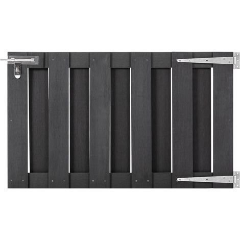 Portillon WPC 100x60 cm Gris (1/5)