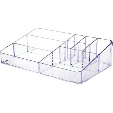 Boîte de rangement cosmétique acrylique transparente à 9 compartiments-Fei Yu (1/5)