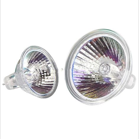 Lot de 2 Ampoules Halogène MR16 12V 50W, Douille GU5.3, Dimmable Blanc Chaud pour Éclairage sur Rail et Encastré (1/5)