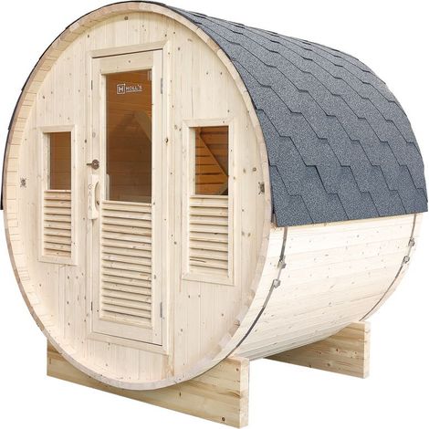 Sauna a vapore da esterno 3 posti Gaia Bella con cromoterapia (1/5)