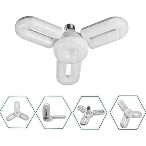 LAMPADA LAMPADARIO DEFORMABILE LED 35W 6500K 3 VIE BIANCA ATTACCO E27 (1/4)