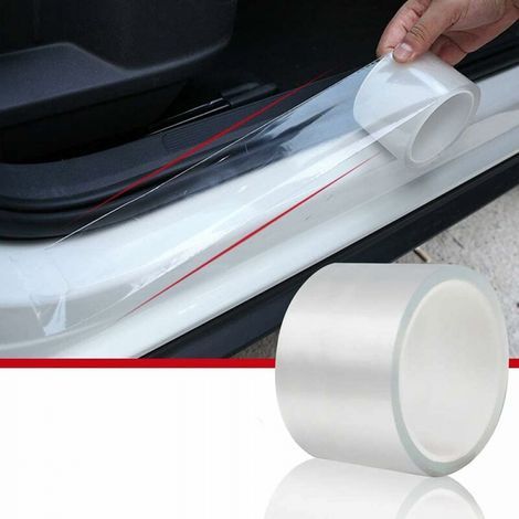 Pellicola per auto, moto, biciclette 3 m x 10 cm - Trasparente, autoadesiva, protezione vernice, protezione bordi portiera, protezione bordi (1/5)