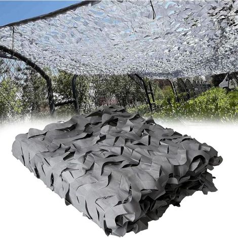 Red de camuflaje de 3x3 m, tela Oxford 210D, resistente a la intemperie, para acampar, cazar y decoración al aire libre. (1/5)