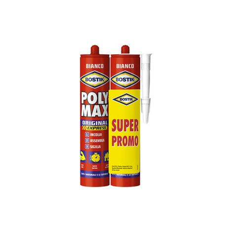 BOSTIK POLYMAX ORIGINAL 425 G BIANCO CART BIPACK Q.TA 2