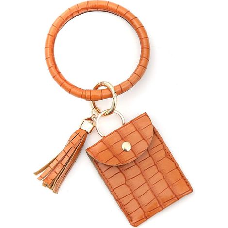 Porte-clés grand cercle avec portefeuille (sourcil),