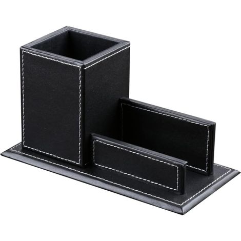 stylo en similicuir porte cartes de bureau organiseur de (1/5)