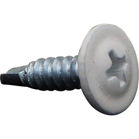 Vis autoperceuse Tête ronde large Phillips Cranté 4.2X16 Acier zingué RAL 9016-1 pièce