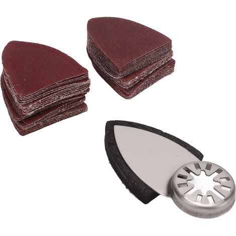 51-teiliges Set inklusive oszillierendem Schleifpapier, Schleifscheiben, Schleifpapier-Set, Multifunktionswerkzeug und dreieckigen Klettverschlüssen (1/5)