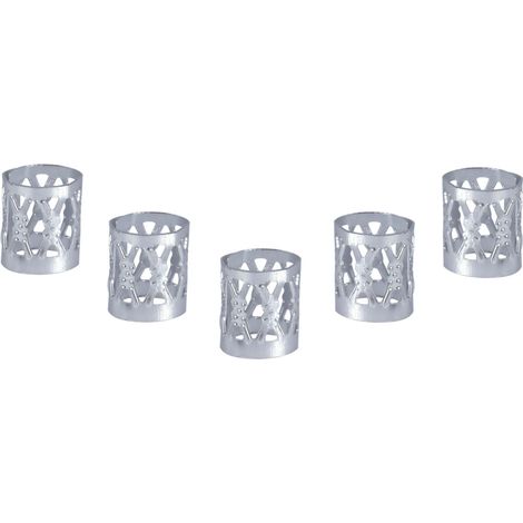100 perles de tressage anneaux manchette accessoires coiffure argent, lot de 100 pièces décoratives pour cheveux, bijoux de tresse colorés, outils de coiffure, bagues et cercles métalliques, paquet ne (1/2)