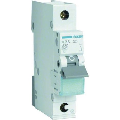 Hager Leitungsschutzschalter B 32A 1-polig MBS132 QuickConnect Leitungsschutzschalter (1/5)