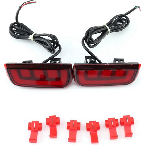 GARRYFIZH 2 feux arrière de pare-chocs de voiture avec feux de jour à LED, réflecteurs de frein et antibrouillards pour Honda Civic 2016-2017 (1/5)