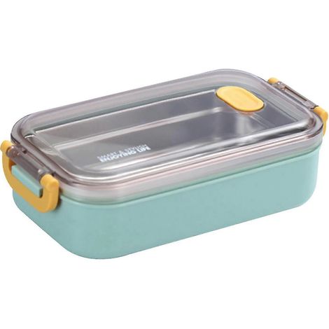 Boîte à bento multicouche isolée en acier inoxydable, un accessoire fonctionnel pour la maison et la cuisine.-AquaForge (1/4)
