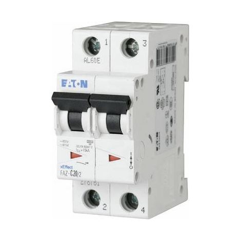 EATON (MOELLER) DISJONCTEUR FAZ C16/2C 16 A 2P-DISJONCTEUR LEGRAND 4015082787608 (1/2)