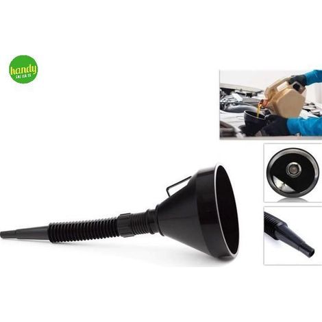Imbuto Multiuso in Plastica Nero con Prolunga 14 cm